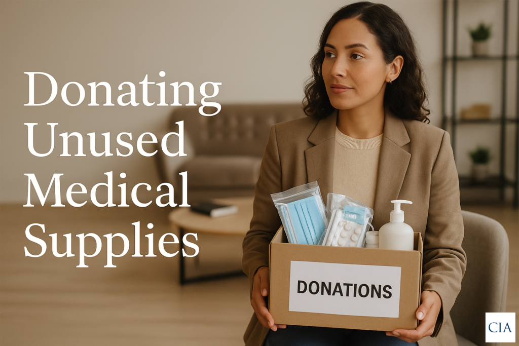 Donating unused medical supplies