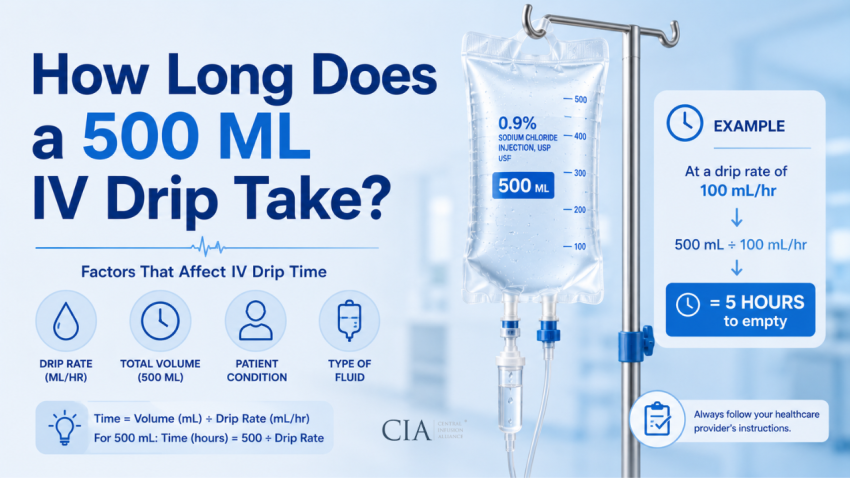 How Long for a 500 mL IV Drip to Empty